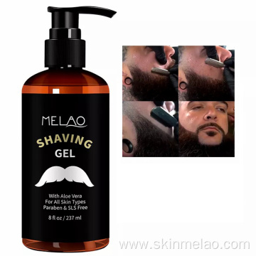 Beard Moisturizing Reduce Rash Shaving Gel For Men